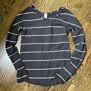 Lululemon Ivivva Striped Black and White Girls Top